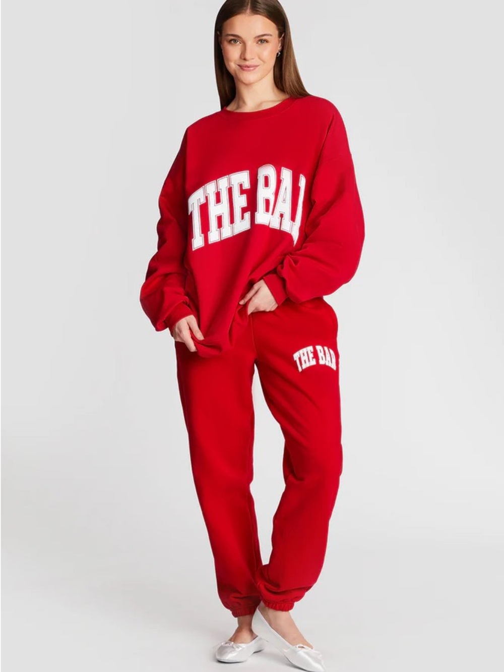 The Bar Red Sweatpants XS | Cozy Lounge Joggers | Y2K Athleisure